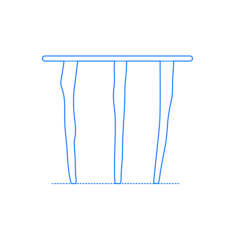 Furniture Side Tables End Tables Santa Clara Side Table Contour Svg Vector, Free Vectors File